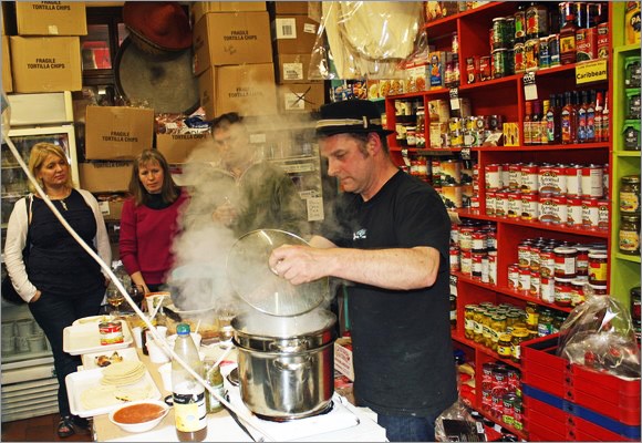 Dougie Bell Cooking at his recent Mexican Night